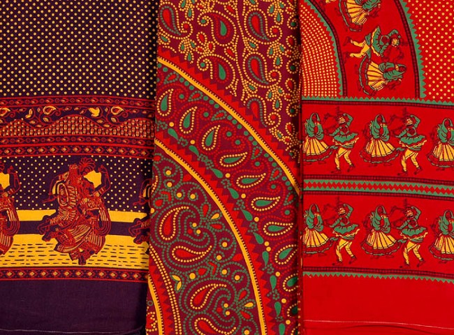 Sanganeri Block Printed Cloth (Image Courtesy: india1001.com) - Utsavpedia