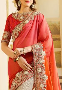 Patch work saree