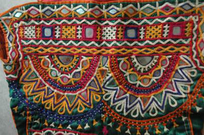 Rayon Short Kutch Embroidery Rabari Work Skirt Size Free Size