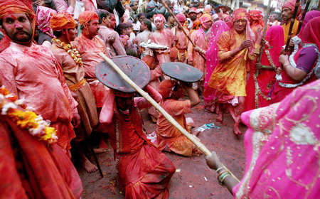 Holi Celebrations in Mathura