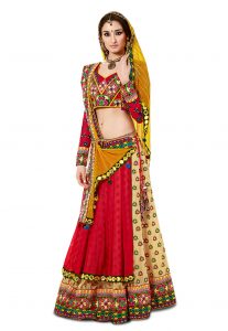 Resham & Mirror Work Lehenga