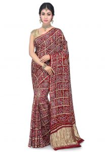 Red Gharchola Saree