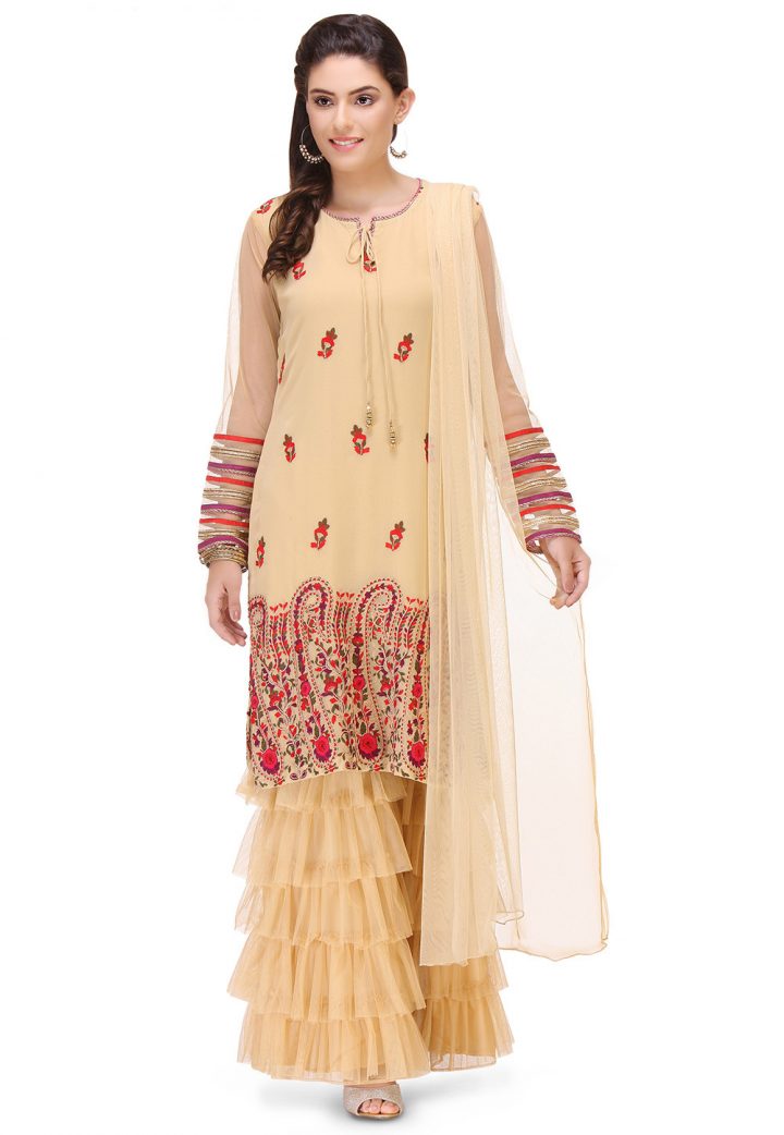 Sharara Worn with Short Kurtas And More Utsavpedia