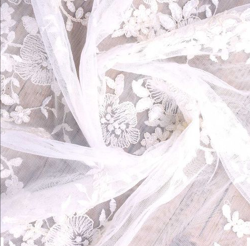 Embroidered Net Fabric Embroidered Net Fabric
