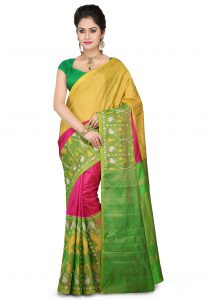 Pochampally Ikat Pure Silk Saree in Multicolor