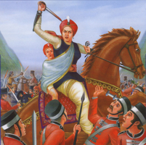 Rani Laxmi Bai in Battlefield