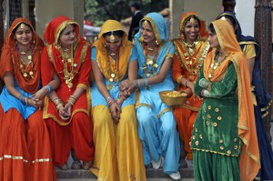 Women's in Different Color Cloth