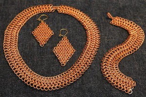 Copper Jewelry Set