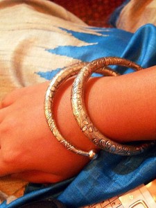 Oxidized Silver Bangles