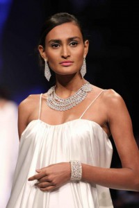 White Gold Jewelry at Indian Bridal Jewelry Week '14