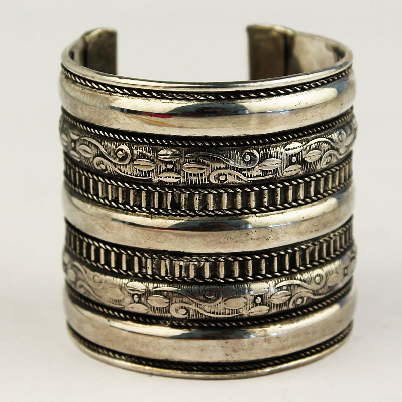 Oxidized Silver Kada