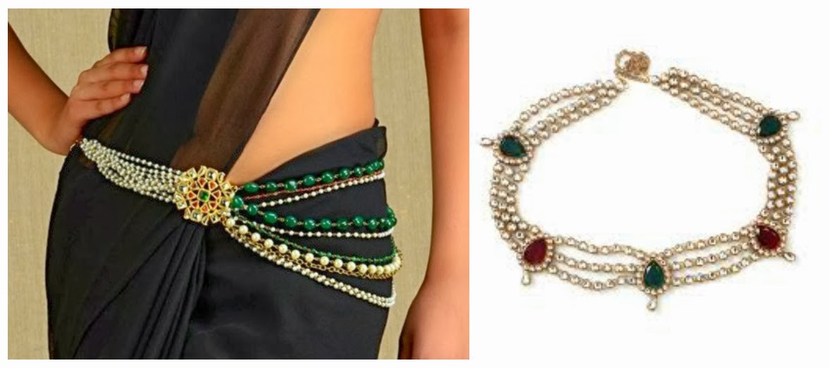 Kamarband (Pic Courtesy: utsavpedia.com) Waistband or Kamarband highlights the waist and improves the blood flow.