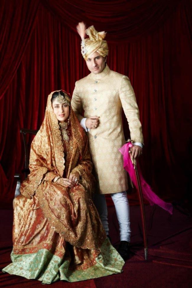Saif-Kareena in their wedding attire