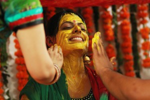 Haldi for the bride