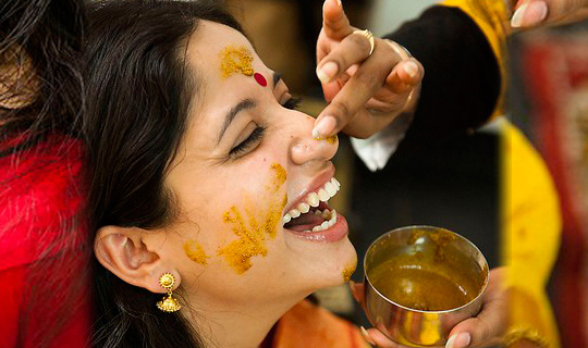 Haldi or Ubtan