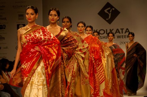 Sarees in traditional weaves