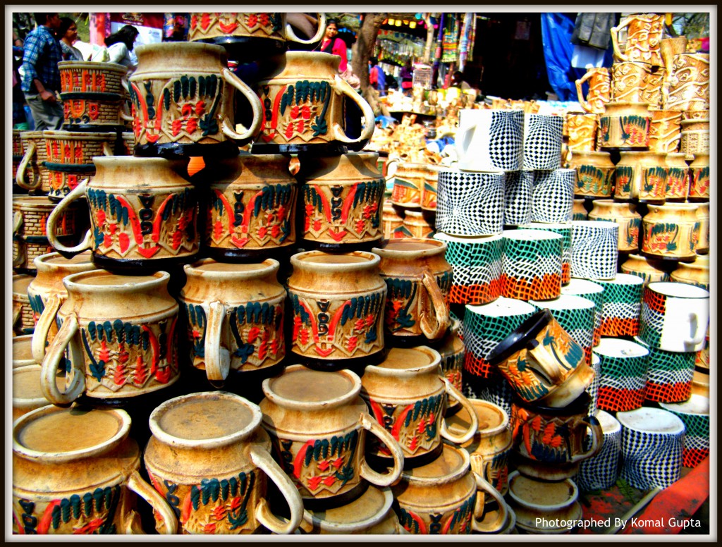 Colors of various ceramic cups