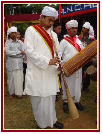 Traditionally Dressed Assamese Men