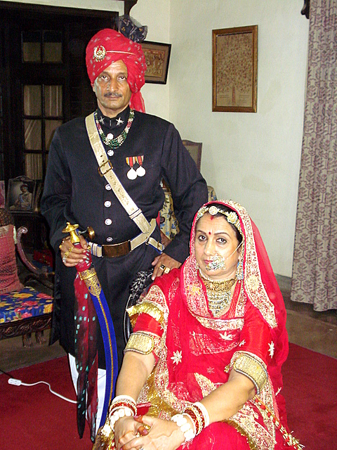 Maharaj Balbhadra Singh and Rani Rohini Kumari