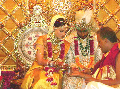 Abhishek and Aishwarya on the Wedding Day