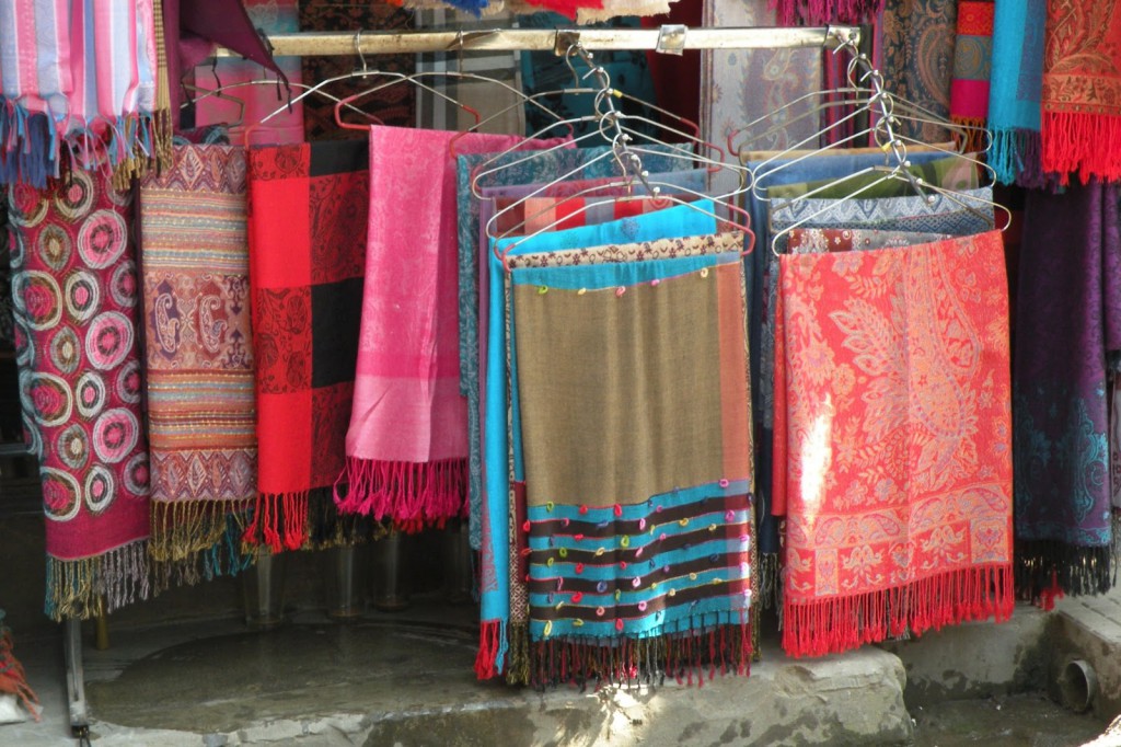 Pashminas on Display