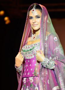 Neha Dhupia sporting Indian Bridal Attire