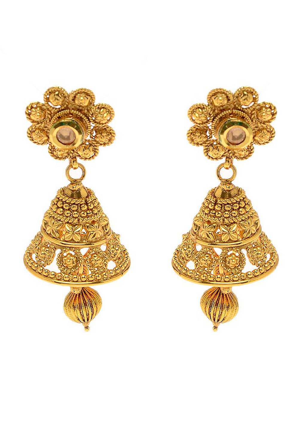 beaded-jhumka-style-earrings - Utsavpedia