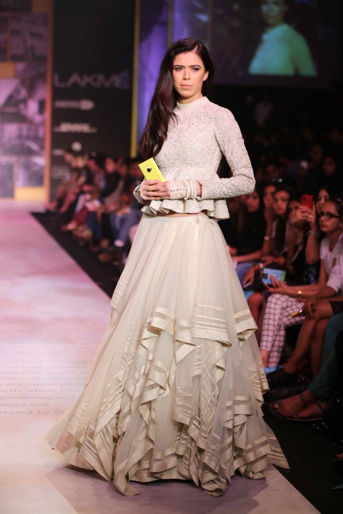 Chiffon Layered Lehenga by Omna & Ritu (Image: Chiffontalk)