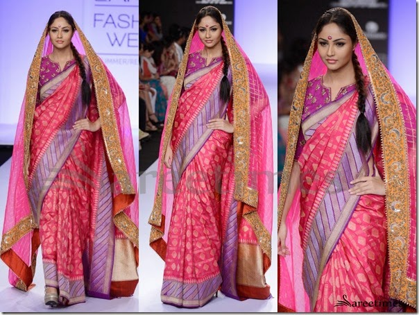 Double saree hotsell draping style