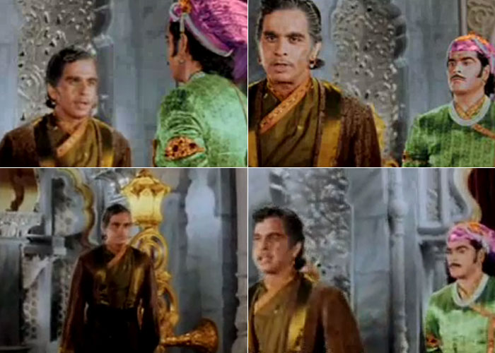 Dilip Kumar as Salim, in a Bagalbandhi attire (Image: http://www.ndtv.com)