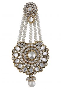 Pearl And Stone Studded Jhapta