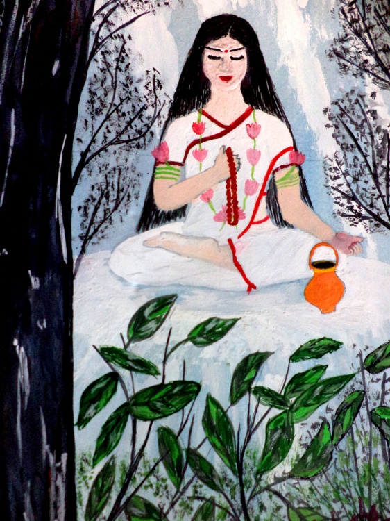 Brahmacharini-The goddess of penance (Image: Artmajeur.com)