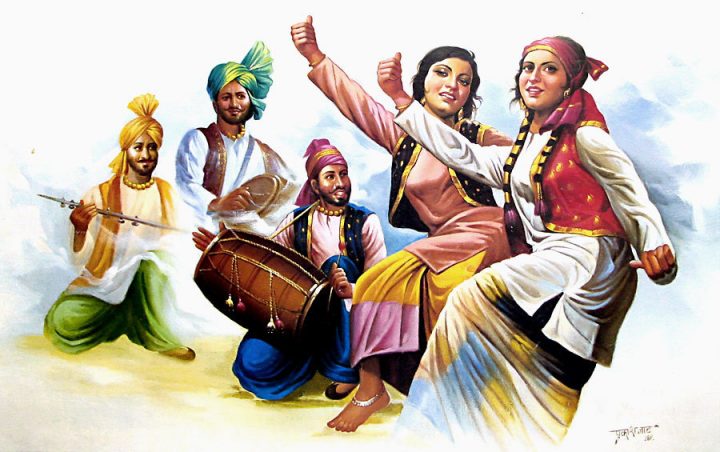 Baisakhi Festival Bhangra Dance Drawing  Easy Drawing On Baisakhi  Festival  Pencil Sketching  truongquoctesaigoneduvn