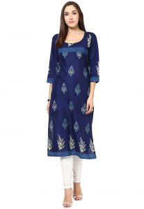 Block Printed Khadi Kurta