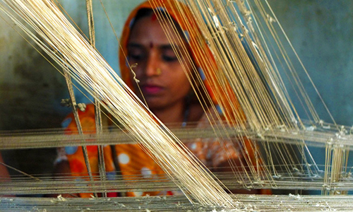 Weaving of Banaras Brocade 